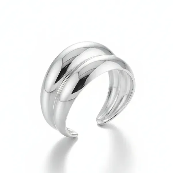 Δαχτυλίδι Γυναικείο  Ατσάλι σε Ασημί χρώμα