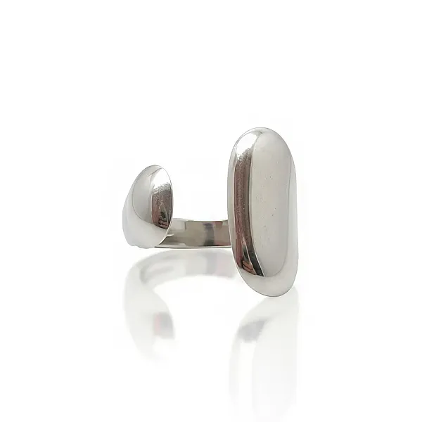 Μοντέρνο Δαχτυλίδι Ανοιχτό Ανοξείδωτο Ατσάλι