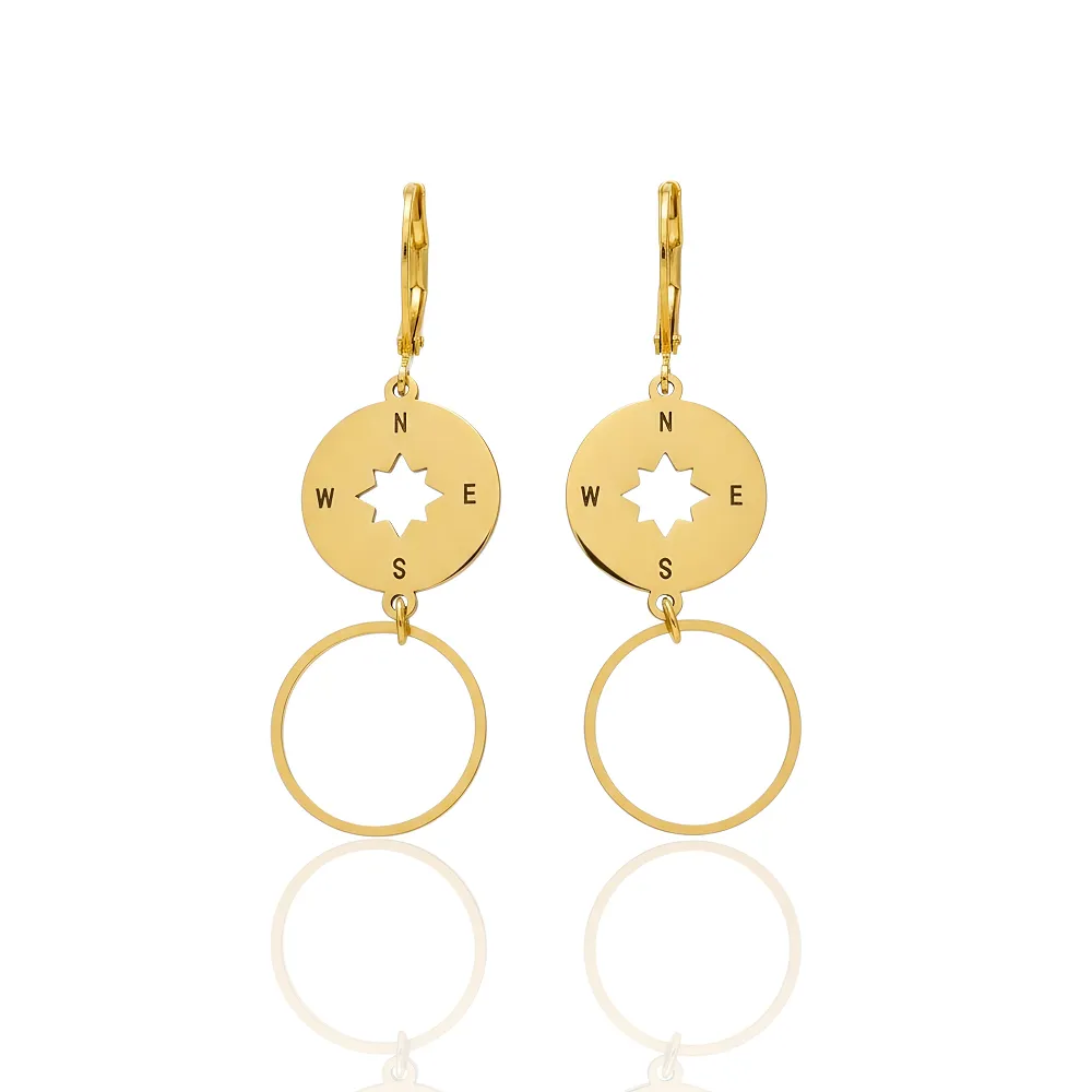 Minimal σκουλαρίκια mirror από ατσάλι