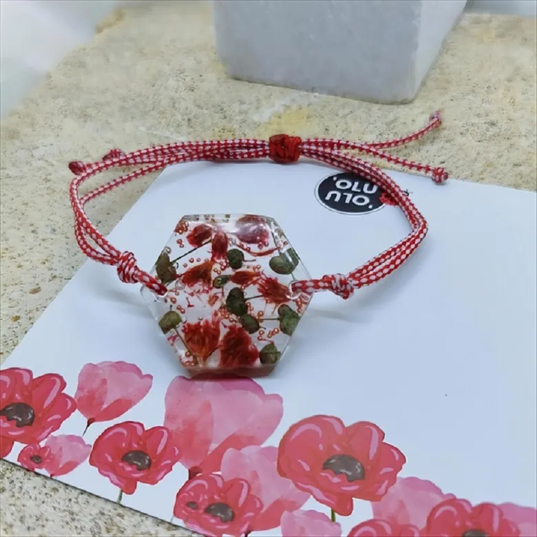 Μαρτάκι βραχιόλι με λουλούδια