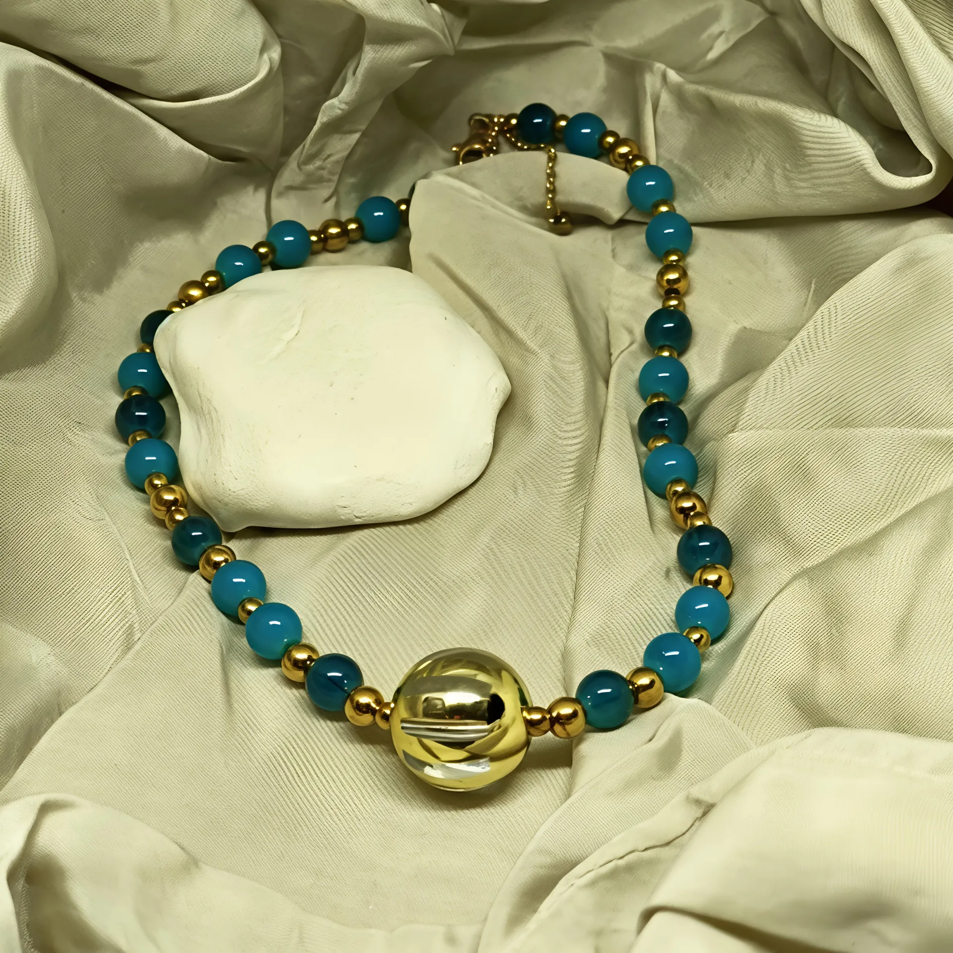 Κολιέ γυναικείο πράσινο χρώμα