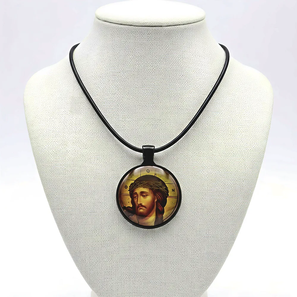 Ανδρικό φυλαχτό Ιησούς Χριστός Ατσάλι  Υποαλλεργικό