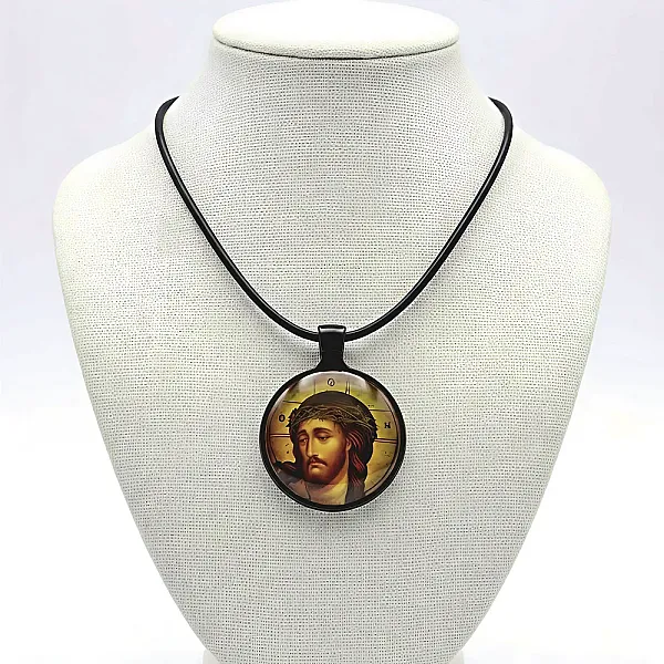 Ανδρικό φυλαχτό Ιησούς Χριστός Ατσάλι  Υποαλλεργικό