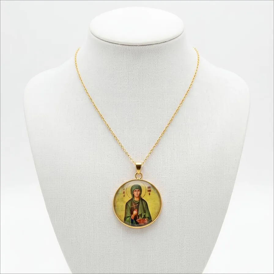 Χειροποίητο Φυλαχτό Αγία Παρασκευή  Ατσάλι