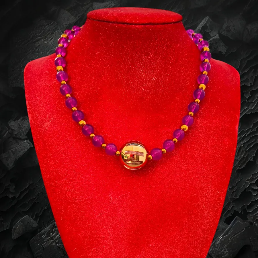 Κολιέ γυναικείο σε Μωβ χρώμα