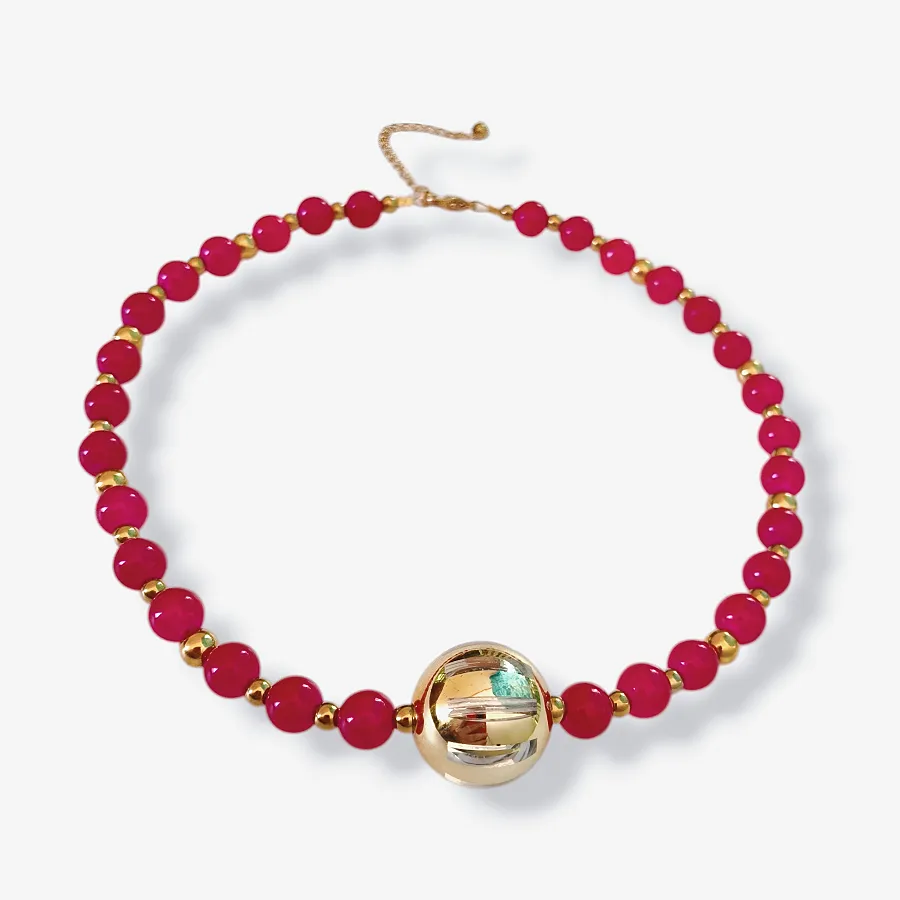 Κολιέ γυναικείο σε Μωβ χρώμα