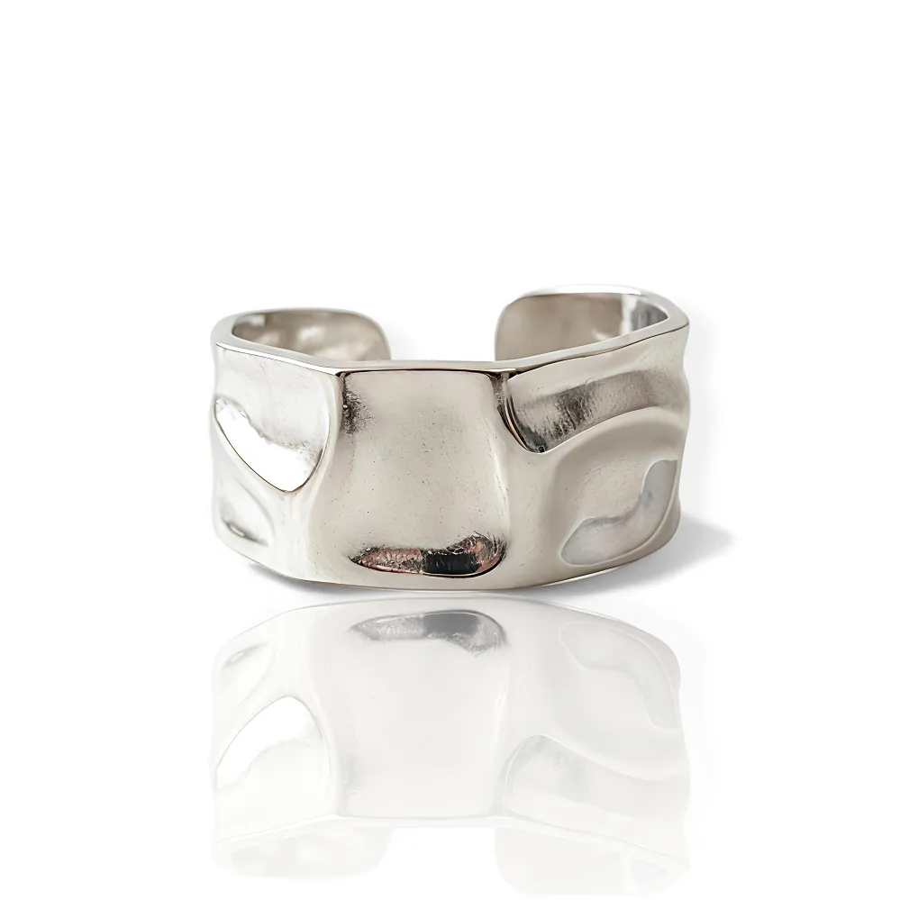 Δαχτυλίδι Ατσάλι One Size σε Ασημί Χρώμα