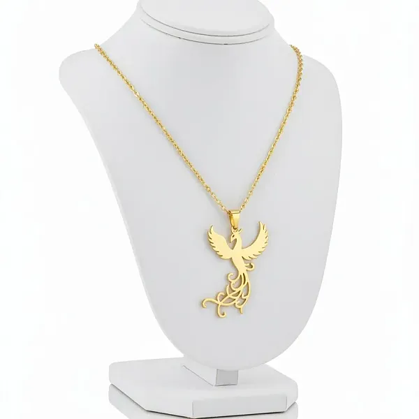 Μενταγιόν Φοίνιξ από Ανοξείδωτο Ατσάλι