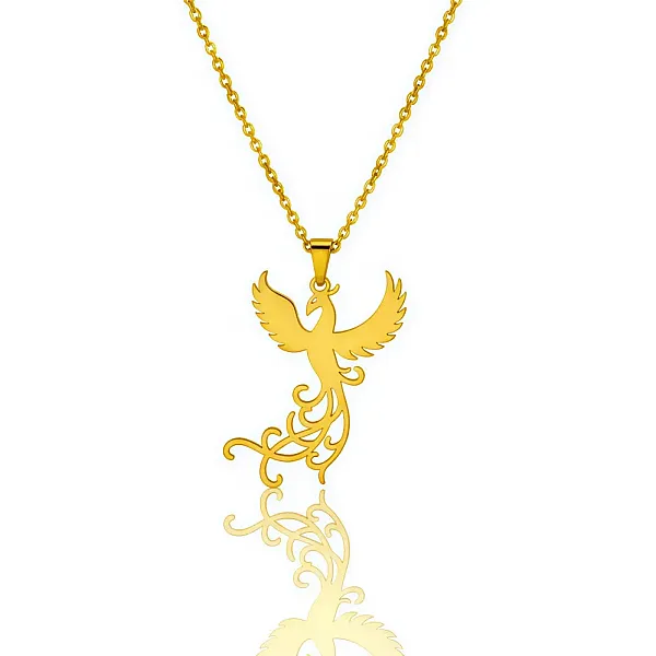 Μενταγιόν Φοίνιξ από Ανοξείδωτο Ατσάλι