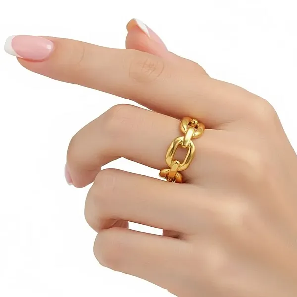 Ατσάλινο Δαχτυλίδι Αλυσίδα