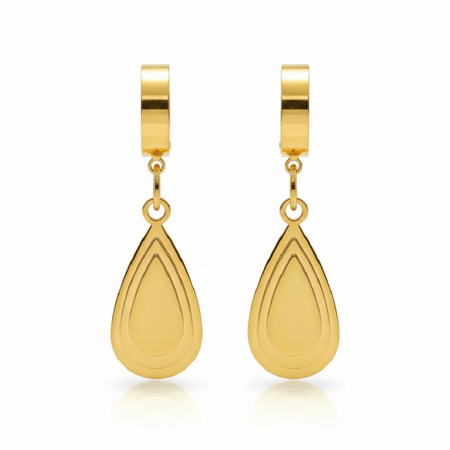 Σκουλαρίκια Γυναικεία Σταγόνα Ατσάλι