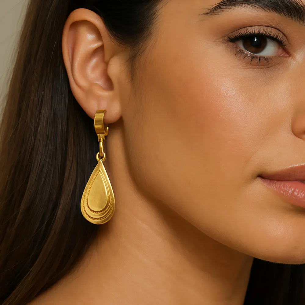 Σκουλαρίκια Γυναικεία Σταγόνα Ατσάλι