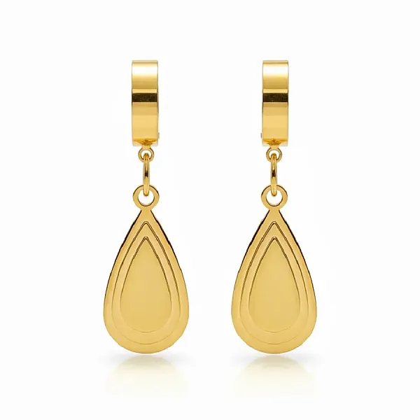 Σκουλαρίκια Γυναικεία Σταγόνα Ατσάλι