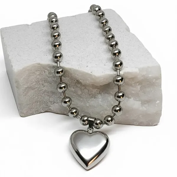 Κολιέ  Γυναικείο Ατσάλι Καρδιά