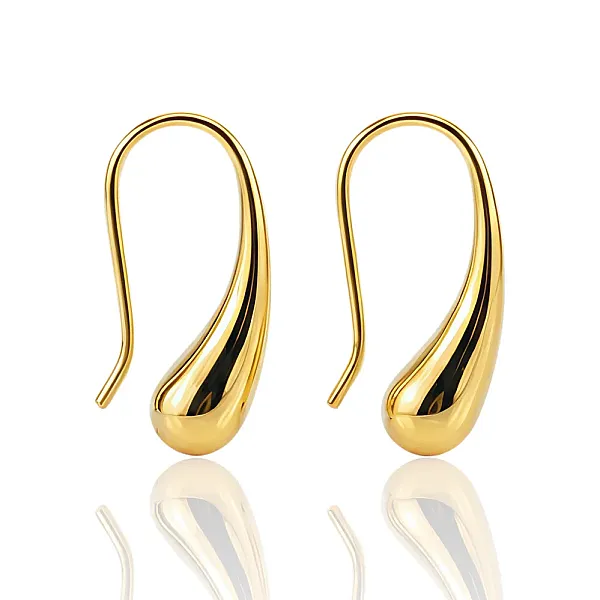 Επιχρυσωμένα Σκουλαρίκια Σταγόνες Ασήμι 925